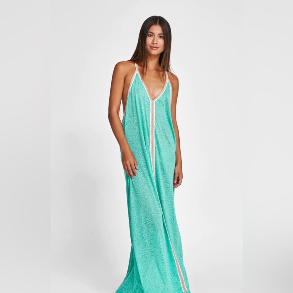 Pitusa Cheetah Sundress Mint